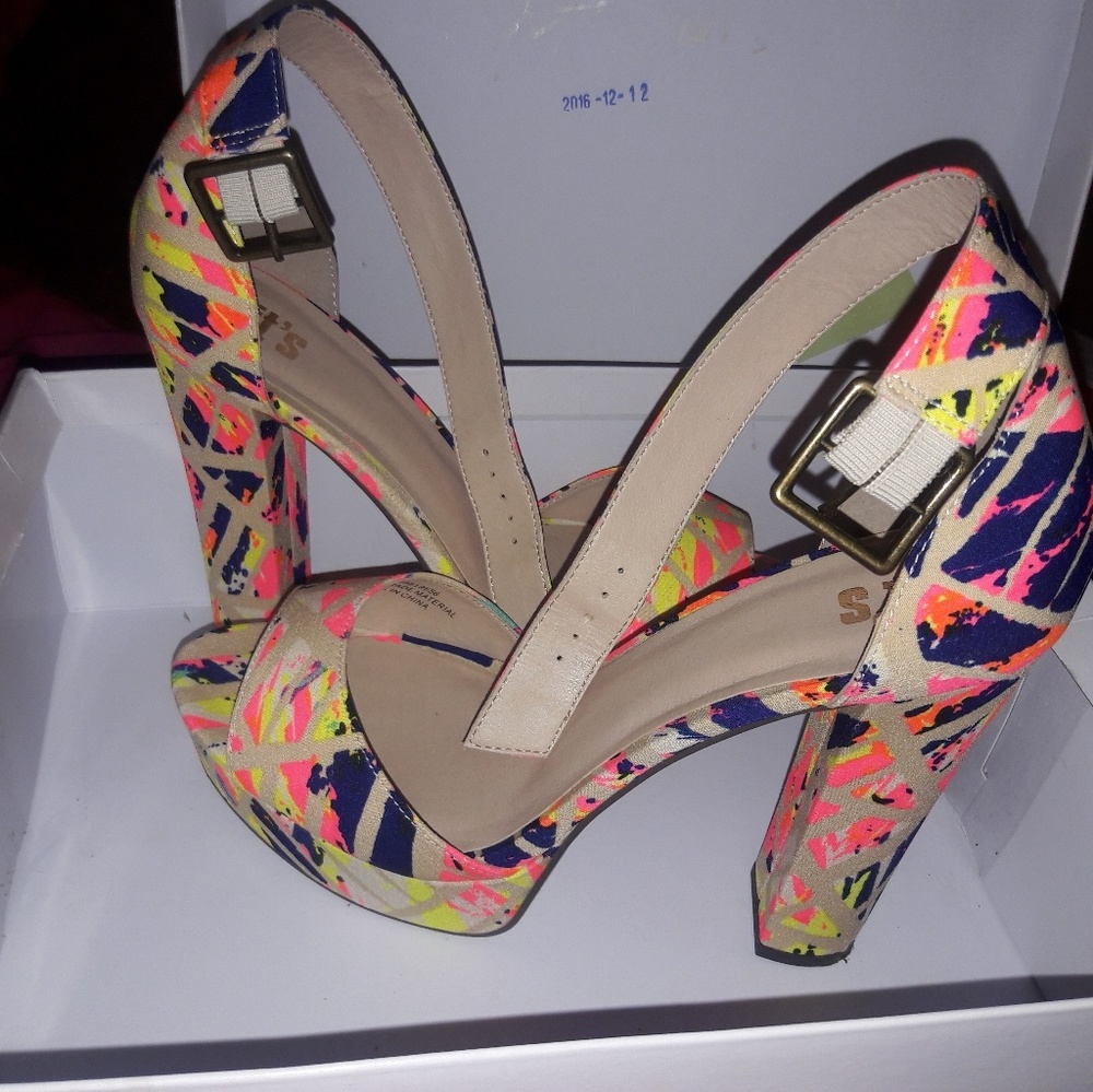 Multi Colored Fashion Heels